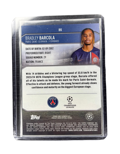 2022-23 Topps chrome, Bradley Barcola, Rookie, Members only refractor